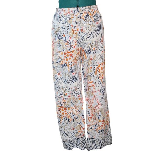 Anthropologie Vikki Chu Pastoral Print Pajama Pants Multicolor Women’s Small - Picture 3 of 4